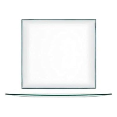 H&H Transparent, Quadratisches Teller, 25 cm, Glas, 1 Stück H&H Transparent, Quadratisches Teller, 25 cm, Glas, 1 Stück