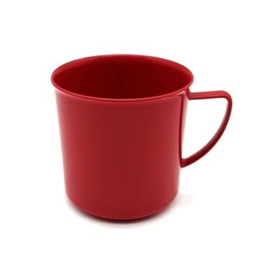 Kimmel 1 kus šálek 180 ml pohár šálek na čaj hrnek s uchem pohárek s uchem hrnek s uchem, z plastu, opakovaně použitelné nádobí, barva červená Kimmel 1 kus šálek 180 ml pohár šálek na čaj hrnek s uchem pohárek s uchem hrnek s uchem, z plastu, opakovaně použitelné nádobí, barva červená
