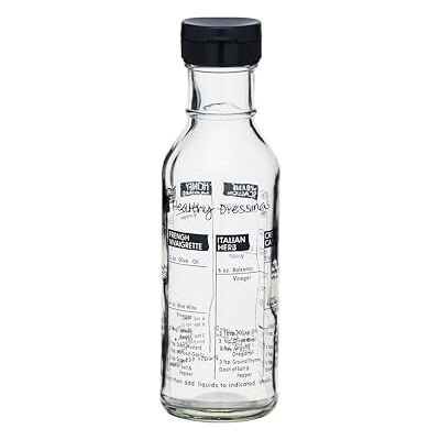 KitchenCraft Essential Glas Salátový šejkr láhev s recepty, 355 ml KitchenCraft Essential Glas Salátový šejkr láhev s recepty, 355 ml