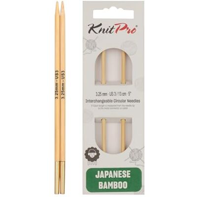KnitPro K22400 Rundstricknadel, Bamboo, Natur, 12 x 0.33 x 0.33 cm, 2 KnitPro K22400 Rundstricknadel, Bamboo, Natur, 12 x 0.33 x 0.33 cm, 2