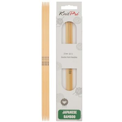 KnitPro K22123 Punčochové pletací jehlice, bambus, přírodní, 20 x 0,25 x 0,25 cm, 5 Count KnitPro K22123 Punčochové pletací jehlice, bambus, přírodní, 20 x 0,25 x 0,25 cm, 5 Count