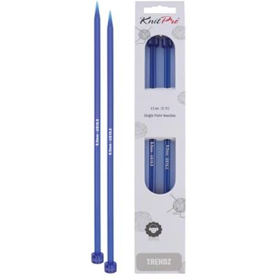 KnitPro Trendz Jehly na pletení - 6,50mm / US10 ½ - Modrá KnitPro Trendz Jehly na pletení - 6,50mm / US10 ½ - Modrá