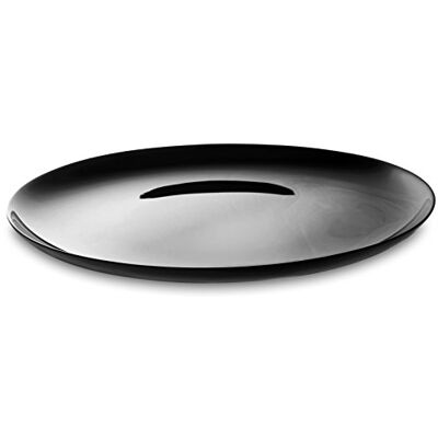 H&H Piatto pizza premiere in vetro opale nero cm 32 H&H Piatto pizza premiere in vetro opale nero cm 32
