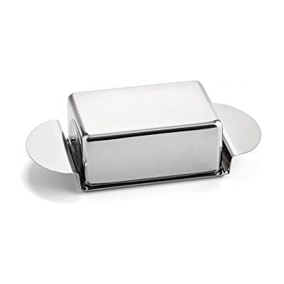 Weis Butterdose aus Edelstahl in der Farbe Silber, Größe: 22,5x10,5x6 cm, Gewicht: 391,5 g, 14281 Weis Butterdose aus Edelstahl in der Farbe Silber, Größe: 22,5x10,5x6 cm, Gewicht: 391,5 g, 14281