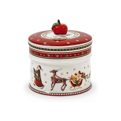 Villeroy & Boch Winter Bakery Delight Malá zásobní dóza, keramika dóza na sušenky Vánoce, vánoční dóza, dóza na pečivo, dóza na cukroví, keramická dóza s víkem, uložení sladkostí, prémiový porcelán Villeroy & Boch Winter Bakery Delight Malá zásobní dóza, keramika dóza na sušenky Vánoce, vánoční dóza, dóza na pečivo, dóza na cukroví, keramická dóza s víkem, uložení sladkostí, prémiový porcelán