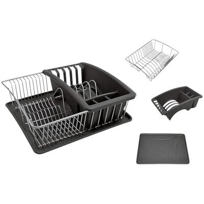 Metaltex 325026068 Koš na mytí nádobí 35 x 30 cm se sběračem příborů a odkapávací miskou Aquatex plus Polytherm, stříbrný Metaltex 325026068 Koš na mytí nádobí 35 x 30 cm se sběračem příborů a odkapávací miskou Aquatex plus Polytherm, stříbrný