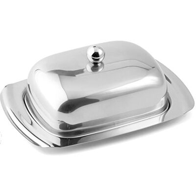 Weis Butterdose, Edelstahl, Silver, 1 Pack Weis Butterdose, Edelstahl, Silver, 1 Pack