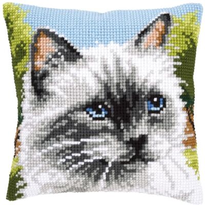 Vervaco Kreuzstich Stickpackungen Kissen Stickerei Set Anfänger Vorgedruckt Blaue Augen DIY Set Kreativ Set Für Erwachsene Dekoratives Kissen ca. 40 x 40 cm Bastelset Handwerker Haus Dekoration Vervaco Kreuzstich Stickpackungen Kissen Stickerei Set Anfänger Vorgedruckt Blaue Augen DIY Set Kreativ Set Für Erwachsene Dekoratives Kissen ca. 40 x 40 cm Bastelset Handwerker Haus Dekoration