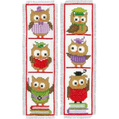 Vervaco Lesezeichen Kreuzstich Stickpackungen Gezählter Kreuzstich Intelligente Eulen 2er DIY Set Erwachsene Sticken Lesen Zubehör Geschenk Zählmusterpackung ca. 6 x 20 cm Stickset für Anfänger Vervaco Lesezeichen Kreuzstich Stickpackungen Gezählter Kreuzstich Intelligente Eulen 2er DIY Set Erwachsene Sticken Lesen Zubehör Geschenk Zählmusterpackung ca. 6 x 20 cm Stickset für Anfänger