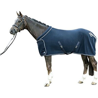 HKM Fleecová deka s límcem 7224, deka na koně, deka do stáje, pastvinka, červená, 145 cm HKM Fleecová deka s límcem 7224, deka na koně, deka do stáje, pastvinka, červená, 145 cm