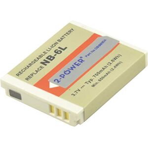 2-POWER 700mAh Li-Ion (3,7V) Kamera Ersetzt Akku für NB-6L 2-POWER 700mAh Li-Ion (3,7V) Kamera Ersetzt Akku für NB-6L