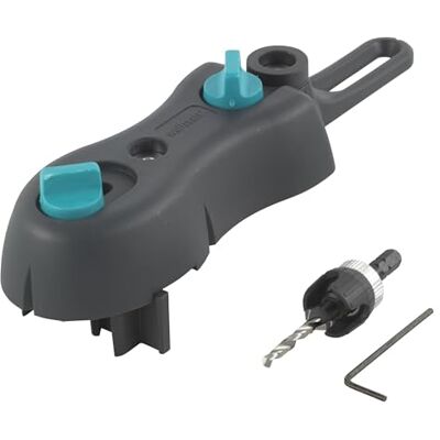 wolfcraft Sada na vrtání na terasu – mobilní vrtací automat pro dřevěné Vrtací měrka pro 100–145 mm šířku prken včetně předvrtáku HSS se záhlubníkem a hloubkovým došlapem. Vyrobeno v Evropě wolfcraft Sada na vrtání na terasu – mobilní vrtací automat pro dřevěné Vrtací měrka pro 100–145 mm šířku prken včetně předvrtáku HSS se záhlubníkem a hloubkovým došlapem. Vyrobeno v Evropě