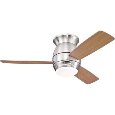 Westinghouse 72181 Halley 112 cm, stropní ventilátor, kartáčovaný nikl, jednotlivé svítidlo s opálovým sklem Westinghouse 72181 Halley 112 cm, stropní ventilátor, kartáčovaný nikl, jednotlivé svítidlo s opálovým sklem