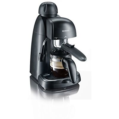 Severin Espresso kávovar, malý kávovar až na 4 šálky espressa, kávovar s napěňovačem mléka pro speciality na kávové mléko, ideální pro jednotlivce, černý, KA 5978 Severin Espresso kávovar, malý kávovar až na 4 šálky espressa, kávovar s napěňovačem mléka pro speciality na kávové mléko, ideální pro jednotlivce, černý, KA 5978