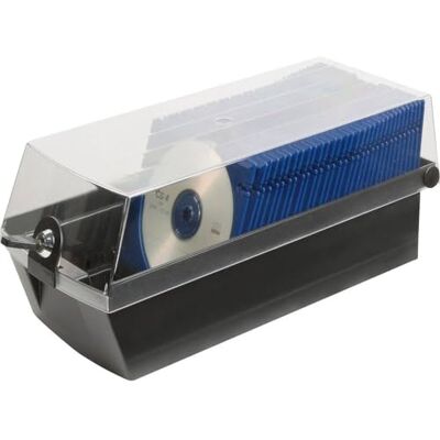 HAN 9260-13, CD box MÄX 60, profesionální box pro 60 CD/DVD, bezpečné se zámkem a 2 přihrádkami MÄX, černá HAN 9260-13, CD box MÄX 60, profesionální box pro 60 CD/DVD, bezpečné se zámkem a 2 přihrádkami MÄX, černá