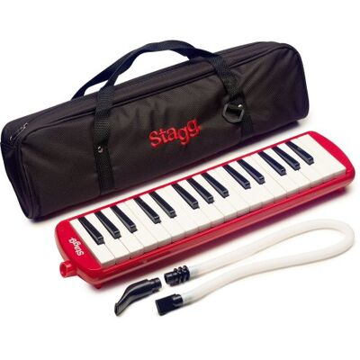 Stagg MELOSTA32 RD Melodica s taškou červená Stagg MELOSTA32 RD Melodica s taškou červená