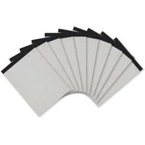 LANDRE Landré poznámkový blok bez titulního listu recyklace A5 čtverečkovaný, 50 listů, 60 g/m², 10 kusů LANDRE Landré poznámkový blok bez titulního listu recyklace A5 čtverečkovaný, 50 listů, 60 g/m², 10 kusů