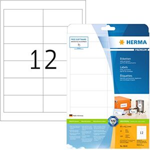 Herma 8628 Štítky - 97x42mm, 120 ks, A4, Bílá Herma 8628 Štítky - 97x42mm, 120 ks, A4, Bílá