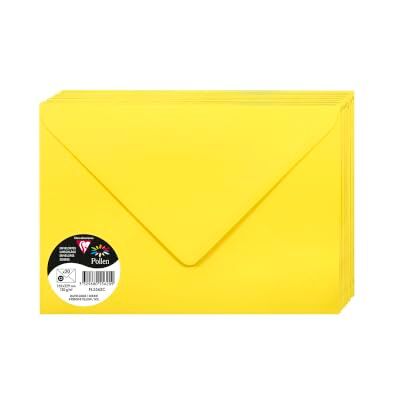 Clairefontaine 5562C 20 obálky pyl C5 120 g sluneční žluté Clairefontaine 5562C 20 obálky pyl C5 120 g sluneční žluté