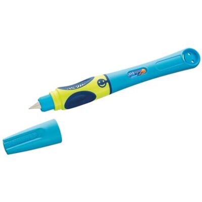 Pelikan Plnicí pero griffix Neon Fresh Blue pro praváky – ergonomické plnicí pero pro děti, školní plnicí pero s perem z ušlechtilé oceli a patronou Pelikan Plnicí pero griffix Neon Fresh Blue pro praváky – ergonomické plnicí pero pro děti, školní plnicí pero s perem z ušlechtilé oceli a patronou