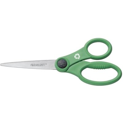 Westcott E-32170 00 Schere Kleen Earth rostfrei, Kunststoffgriff, 18 cm, grün Westcott E-32170 00 Schere Kleen Earth rostfrei, Kunststoffgriff, 18 cm, grün