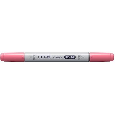 Copic Ciao RV14, Begonia Pink, Twin Marker se středně širokou a štětcovou špičkou Copic Ciao RV14, Begonia Pink, Twin Marker se středně širokou a štětcovou špičkou