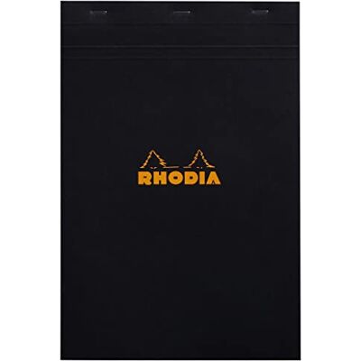 Rhodia 192009C poznámkový blok č. 19 A4+ 80 listů čtverečkovaný černý Rhodia 192009C poznámkový blok č. 19 A4+ 80 listů čtverečkovaný černý