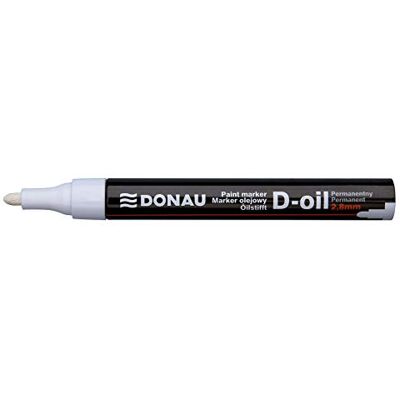 DONAU 7369001PL-09 Olejový popisovač D-OIL kulatý hrot 2,8 mm na bázi oleje Permanentní popisovač, barva: bílá / vodotěsný inkoust papír/ značkovač na plast kov dřevo sklo/ píše na téměř každém DONAU 7369001PL-09 Olejový popisovač D-OIL kulatý hrot 2,8 mm na bázi oleje Permanentní popisovač, barva: bílá / vodotěsný inkoust papír/ značkovač na plast kov dřevo sklo/ píše na téměř každém