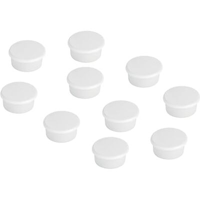 Franken Signální magnety kulaté, 10 kusů, vysoce kvalitní lepicí magnety pro značení a zvýraznění na plantách, magnetických tabulích a tabulích, 13 mm, bílé, HM10 09 Franken Signální magnety kulaté, 10 kusů, vysoce kvalitní lepicí magnety pro značení a zvýraznění na plantách, magnetických tabulích a tabulích, 13 mm, bílé, HM10 09