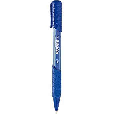 Kores Druckkugelschreiber K-Pen K6, F, 12 Stück, blau Kores Druckkugelschreiber K-Pen K6, F, 12 Stück, blau