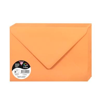 Clairefontaine 5492C 20 obálky pyl C5 120 g Clementine Clairefontaine 5492C 20 obálky pyl C5 120 g Clementine