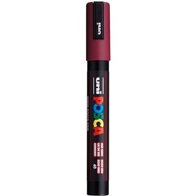 uni POSCA akrylový popisovač PC-5M vínově červený 1,8-2,5 mm kulatý hrot uni POSCA akrylový popisovač PC-5M vínově červený 1,8-2,5 mm kulatý hrot