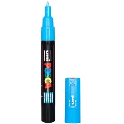 uni POSCA 186753 POSCA Marker s extra jemným kulatým hrotem, světle modrý uni POSCA 186753 POSCA Marker s extra jemným kulatým hrotem, světle modrý