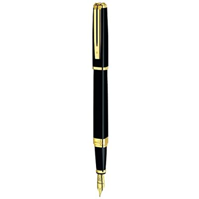 Waterman Plnicí pero Exception (model "Slim") černé s klipem z 23karátového zlata plnicí pero s jemným peřím a modrým inkoustem dárková krabička Waterman Plnicí pero Exception (model "Slim") černé s klipem z 23karátového zlata plnicí pero s jemným peřím a modrým inkoustem dárková krabička