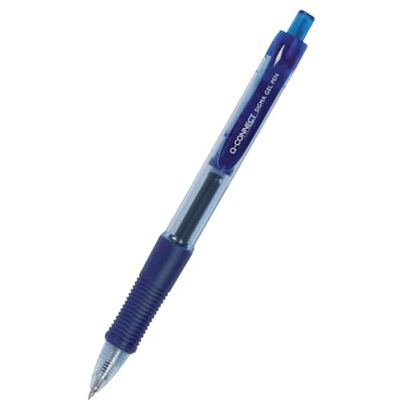 Q-Connect Druck-Gelschreiber Kugelschreiber Druckkugelschreiber Classic Sigma M/Farbe: Blau/ 1 Stück/Strichstärke: 0,50 mm/Soft Feel Grip/Gummigriff Q-Connect Druck-Gelschreiber Kugelschreiber Druckkugelschreiber Classic Sigma M/Farbe: Blau/ 1 Stück/Strichstärke: 0,50 mm/Soft Feel Grip/Gummigriff