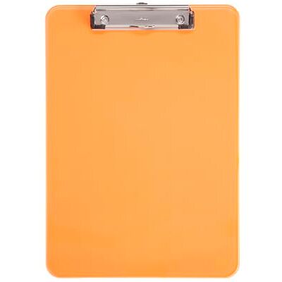 MAUL Clipboard A4 oranžová neon transparentní ve formátu na výšku s bezpečné držení až 80 listů, k zavěšení pro rychlý přístup, stabilní plastová deska, prázdný povrch na poznámky MAUL Clipboard A4 oranžová neon transparentní ve formátu na výšku s bezpečné držení až 80 listů, k zavěšení pro rychlý přístup, stabilní plastová deska, prázdný povrch na poznámky