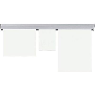 Franken Papírová upínací lišta, 100 x 4 cm, šedá, plast, PKS100 Franken Papírová upínací lišta, 100 x 4 cm, šedá, plast, PKS100
