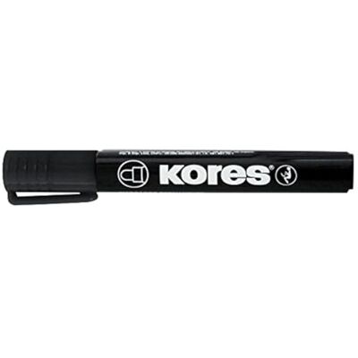 Kores M20950 Permanentmarker mit 3-5 mm Keilspitze, schwarz Kores M20950 Permanentmarker mit 3-5 mm Keilspitze, schwarz