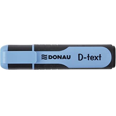 DONAU 7358001PL-10 D-Text zvýrazňovač / Highlighter Textliner Netoxický inkoust, klínový hrot Světelné barvy Vysoká kvalita/pogumované strany stopky Tloušťka linky 1-5 mm, modrá DONAU 7358001PL-10 D-Text zvýrazňovač / Highlighter Textliner Netoxický inkoust, klínový hrot Světelné barvy Vysoká kvalita/pogumované strany stopky Tloušťka linky 1-5 mm, modrá