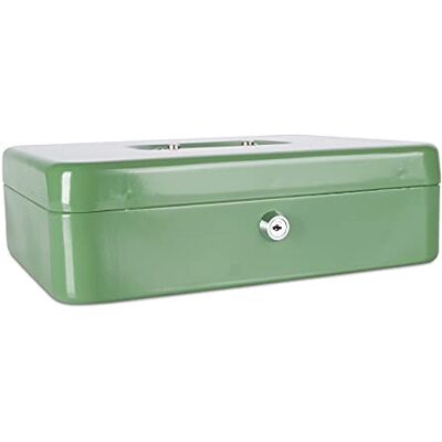 DONAU 5234001PL-06 Geldkassette, extra groß, 300 x 90 x 240 mm, grün DONAU 5234001PL-06 Geldkassette, extra groß, 300 x 90 x 240 mm, grün