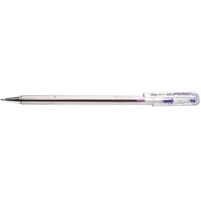 Pentel BK77-V Kugelschreiber, Metallspitze, 0,7 mm, violett, 12 Stück Pentel BK77-V Kugelschreiber, Metallspitze, 0,7 mm, violett, 12 Stück