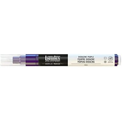 Liquitex 4620186 Profesionální popisovač barev, akrylový popisovač s vysoce pigmentovanou akrylovou barvou na bázi vody pro vnitřní i venkovní použití, jemná špička – dioxazinová purpurová Liquitex 4620186 Profesionální popisovač barev, akrylový popisovač s vysoce pigmentovanou akrylovou barvou na bázi vody pro vnitřní i venkovní použití, jemná špička – dioxazinová purpurová