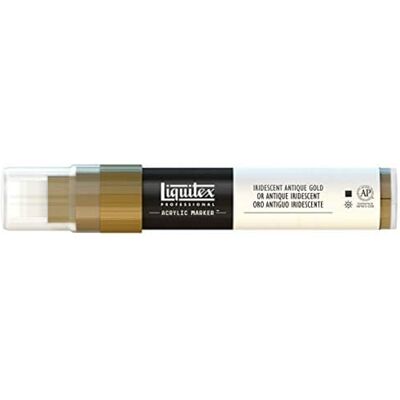 Liquitex 4610237 Professional Paint Marker, akrylový popisovač s vysoce pigmentovanou akrylovou barvou na bázi vody pro vnitřní a venkovní použití, široká špička – irizující antické zlato Liquitex 4610237 Professional Paint Marker, akrylový popisovač s vysoce pigmentovanou akrylovou barvou na bázi vody pro vnitřní a venkovní použití, široká špička – irizující antické zlato