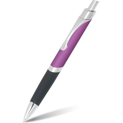Online Kuličkové pero Sporty Lila Aluminium-Kulli, vyměnitelná náplň, vhodné na dokumenty, modré psaní, kovový klip Online Kuličkové pero Sporty Lila Aluminium-Kulli, vyměnitelná náplň, vhodné na dokumenty, modré psaní, kovový klip