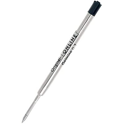 Online Propiska náhradní tuha od , také pro parkovače, Pelikan, Faber-Castell, mezinárodní standardní velká gelová náplň, gelová pasta, tloušťka linky 0,7 mm, na dokumenty, 1 kus, barva na psaní černá Online Propiska náhradní tuha od , také pro parkovače, Pelikan, Faber-Castell, mezinárodní standardní velká gelová náplň, gelová pasta, tloušťka linky 0,7 mm, na dokumenty, 1 kus, barva na psaní černá