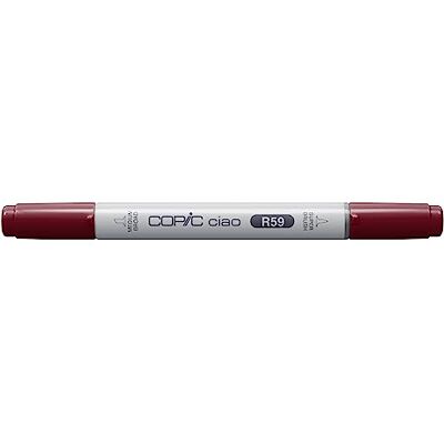 Copic Ciao Marker typ R 59, Cardinal, univerzální popisovač rozložení, se středně širokým a jedním štětcovým hrotem Copic Ciao Marker typ R 59, Cardinal, univerzální popisovač rozložení, se středně širokým a jedním štětcovým hrotem