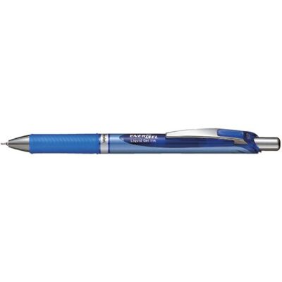 Pentel BLN75-CO Gelové kuličkové pero EnerGel s tlakovou mechanikou a jehlovým hrotem, 1 kus, průměr kuličky 0,5 mm = 0,25 mm čára, modré Pentel BLN75-CO Gelové kuličkové pero EnerGel s tlakovou mechanikou a jehlovým hrotem, 1 kus, průměr kuličky 0,5 mm = 0,25 mm čára, modré