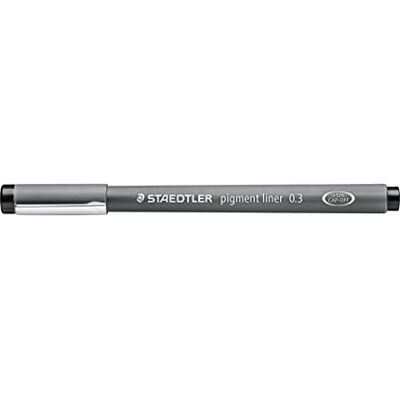 Staedtler černá pigmentová linka, šířka čáry 0,3 mm, pigmentový inkoust vhodný na dokumenty, dlouhá kovová špička, dlouhá životnost, 10 finelininů v kartonovém pouzdře, 308 03-9 Staedtler černá pigmentová linka, šířka čáry 0,3 mm, pigmentový inkoust vhodný na dokumenty, dlouhá kovová špička, dlouhá životnost, 10 finelininů v kartonovém pouzdře, 308 03-9