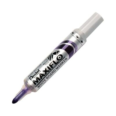 Pentel MWL5M-V Whiteboard Marker Maxiflo mit Pumpsystem Rundspitze, 2.5 mm, 1 Stück, violett Pentel MWL5M-V Whiteboard Marker Maxiflo mit Pumpsystem Rundspitze, 2.5 mm, 1 Stück, violett