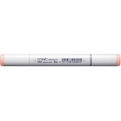 Copic Popisovač Sketch Typ YR 01, Peach Puff, profesionální zvýrazňovač štětců, se super hrotem na chleba a hrotem Medium Broad Copic Popisovač Sketch Typ YR 01, Peach Puff, profesionální zvýrazňovač štětců, se super hrotem na chleba a hrotem Medium Broad